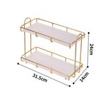 AquaSteel DuoShelf – Waterdichte Dubbele Badkamerplank