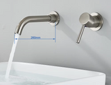 LuxaWall Elite – Inbouw Wastafelkraan in Geborsteld Goud