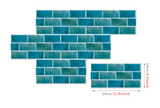 RetroBrick – 6-delige Zelfklevende Retro Baksteen Wandstickers (30x15cm)