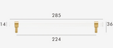 Moderne Messing & Acryl Meubelgreep