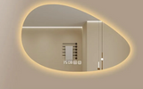 LUMINAIR Onregelmatige LED Badkamerspiegel