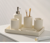 ZenTerra Wabi-Sabi Badkamer Set – Europese Natuurstenen Badkameraccessoires