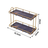 AquaSteel DuoShelf – Waterdichte Dubbele Badkamerplank