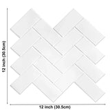 StickaTile 3D Tegellook Wandstickers – Zelfklevende Warmtebestendige Tegelstickers (10 stuks)