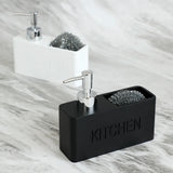 CleanFlow Keuken Zeepdispenser Set – 2-in-1 met Sponshouder