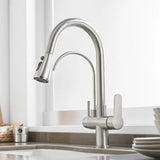 Touch Sensor Wastafelkraan – Uittrekbaar | Chroom | Dubbele Handgreep | Koud & Warm Water