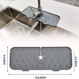 DripShield – Siliconen Kraan Absorberende Mat & Spatbescherming voor Keuken & Badkamer