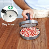 GrillMaster Burgerpers – Aluminium Hamburger Vorm voor Perfecte BBQ Burgers