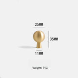 AuriKnob massief messing bal – Luxe Ronde Kast- & Ladegrepen
