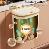 EcoBin Keuken & Badkamer Wandprullenbak – 8.5L / 12L Met Deksel