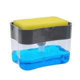 Keuken Zeepdispenser met Sponshouder | Push Type