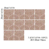 ArtTiles – 10-delige Abstracte Matte Tegelstickerset
