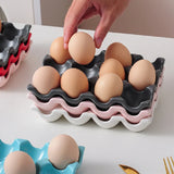OvoLux Keramische Eierhouder – 6- & 12-Vaks Design Eiertray voor Keuken & Koelkast
