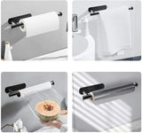 LUXROLLO - Zelfklevende RVS Toiletrolhouder (Verlengd & Zonder Boren)