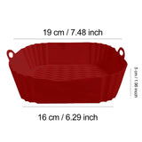 AirBake – Siliconen Airfryer Pot & Bakvorm – Herbruikbare Vierkante Oven- en BBQ-tray