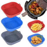 AirBake – Siliconen Airfryer Pot & Bakvorm – Herbruikbare Vierkante Oven- en BBQ-tray