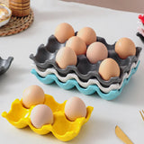 OvoLux Keramische Eierhouder – 6- & 12-Vaks Design Eiertray voor Keuken & Koelkast