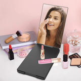 GlamFold 360 – Draagbare 3-Delige Make-up Spiegel met Verstelbare Haak