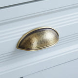 Vintage Handgehamerde Messing Kast- en Ladegrepen – Bronzen Meubelgrepen
