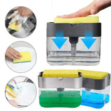 Keuken Zeepdispenser met Sponshouder | Push Type