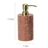 Rubèra Rood Travertin Badkamer Accessoires Set