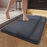 AquaVelours Super Absorberende Badmat – Ultra Antislip Deurmat van Koraalfluweel