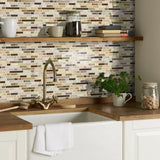 LuxeMarmer Zwart-Wit Marmerlook Wandstickers