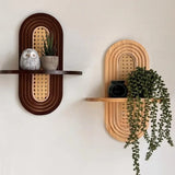 BohemiaCraft Handgeweven Rotan Wandplank