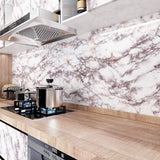 MarbleShield – Luxe Zelfklevende Marmerfolie voor Keuken & Meubels