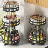 SpiceTurn Pro – 360° Draaiend Kruidenrek Organizer voor Keuken
