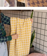 HoundLuxe Vintage Pied-de-Poule Katoenen Gezichtshanddoek