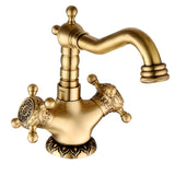 AntiqueGravé Antiek Messing Waskomkraan – Gegraveerd Design