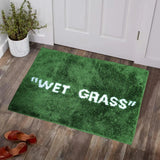 FreshLawn Comfort Mat – Trendy Groene “Wet Grass” Deur