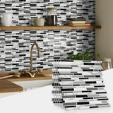 LuxeMarmer Zwart-Wit Marmerlook Wandstickers