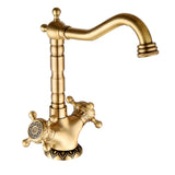 AntiqueGravé Antiek Messing Waskomkraan – Gegraveerd Design