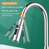 HydroFlex360 – Multifunctioneel 360°/720° Draaibaar Keukenkraan Opzetstuk met 3 Waterstanden