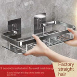 AquaShelf Zelfklevende Badkamerplank – Aluminium Shampoo Rek