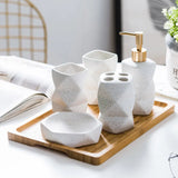 Keramische Badkameraccessoireset – Scandinavische Stijl