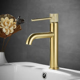 Zwarte Wastafelkraan | Messing | Enkele Handgreep – Modern & Elegant