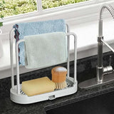 FlexiDry – Afneembare Doek- & Sponshouder voor Spoelbak en Badkamer