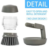 Afwasborstel met Zeepdispenser & Houder | Milieuvriendelijk Plastic