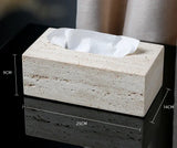 Travertine Élégance Badkamer Set – Luxe Beige Marmeren