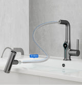 AquaGlow Waterval Wastafelkraan met Digitale Temperatuurweergave