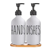 SoapElegance 500ml Zwarte Zeepdispenser Set
