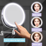 LumiView 8" Oplaadbare Make-up Spiegel met Verlichting