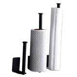 LUXROLLO - Zelfklevende RVS Toiletrolhouder (Verlengd & Zonder Boren)