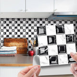 DecoMosaic 10-delige Set 3D Mozaïek Tegelstickers