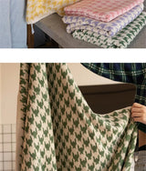 HoundLuxe Vintage Pied-de-Poule Katoenen Gezichtshanddoek