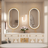 LUVODI Luxe Ovale LED Badkamerspiegel