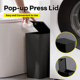 EcoPress 10L Badkamer Prullenbak